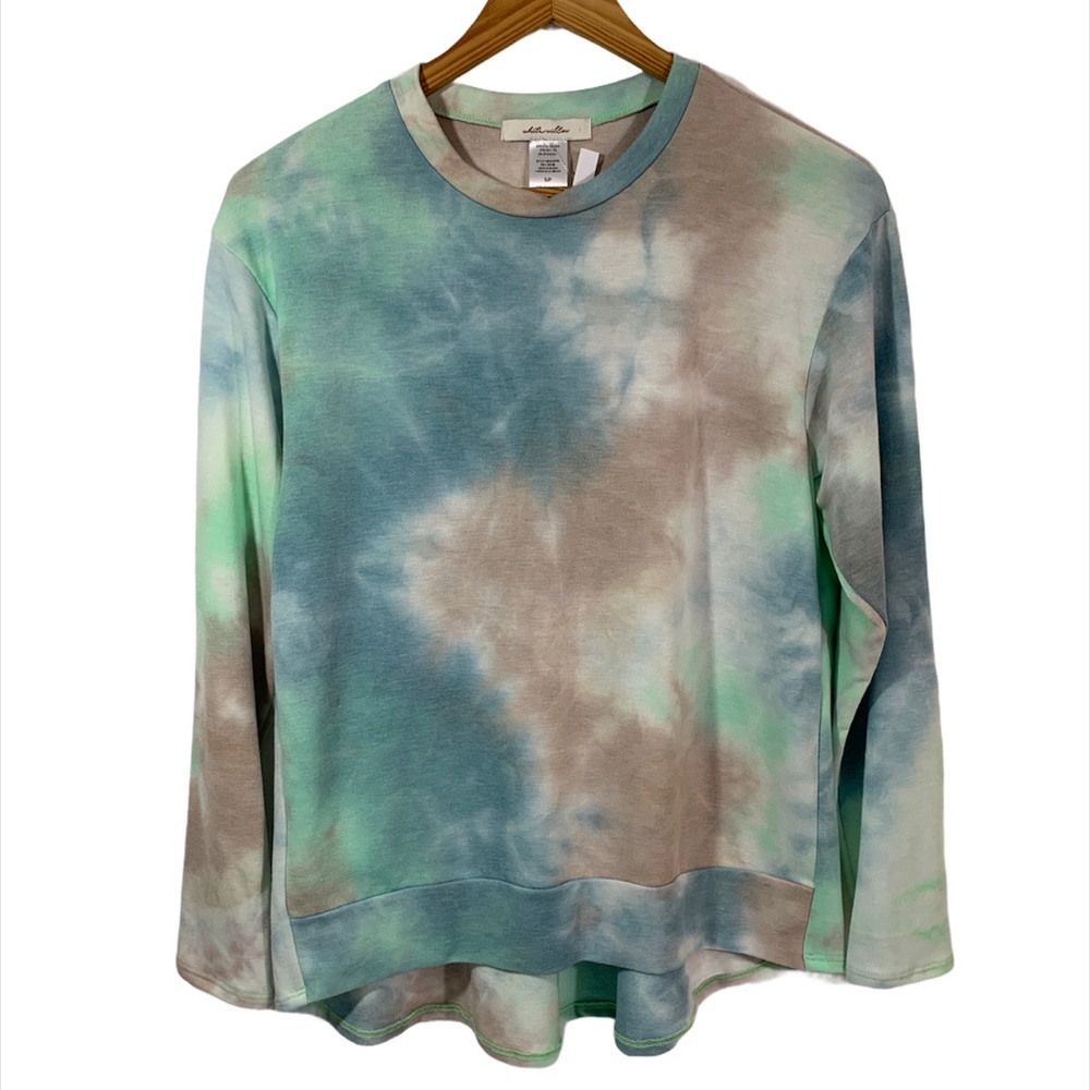 White Willow Tie Dye | Hi-Lo Pullover Top S/P